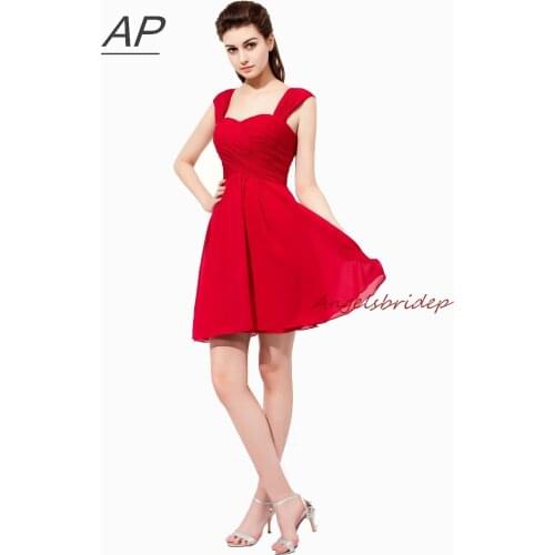 ANGELSBRIDEP Short Sleeve Dresses