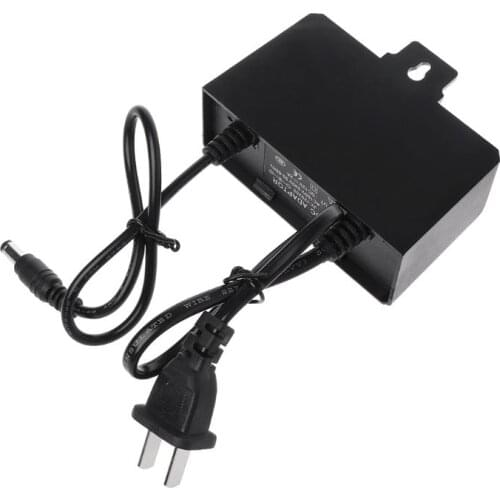Power Supply AC DC Charger Adapter 12V 2A EU US Plug Waterproof Outdoor for Monitor CCTV CCD Security Camera LX9A
