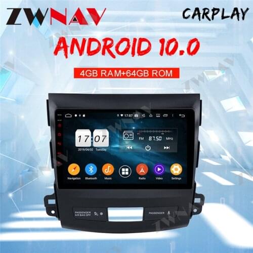 DSP Android 10 Car GPS Navigation Multimedia Player For Auto Mitsubishi Outlander Radio Tape Recorder Headunit IPS 2006-2012