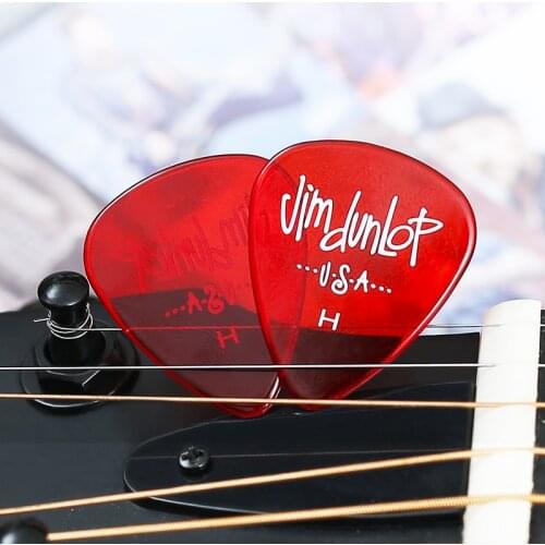 Dunlop Guitar Pick Gels Vivid Translucent Plectrum Mediator Bass Mediator Acoustic Electric Accessories Classic Guitar Picks