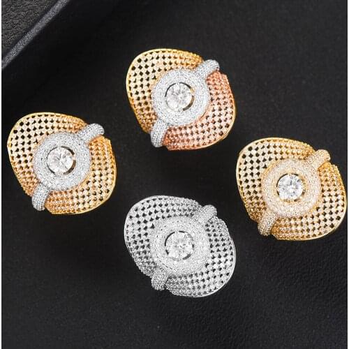 GODKI Jimbora Brand Luxury Gorgeous Big Wide Rings For Women Bridal Wedding Engagement Daily Fashion AAA CZ Jewelry 2020