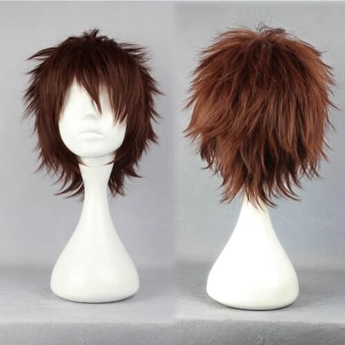 Hasegawa Taizou Hair -Gintama Hair Hasegawa Taizou Cosplay Hair Headwear Brown Mens Gintama Cospaly Hair Accessories