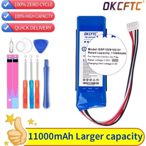GSP1029102 01 Top Brand 100% New 11000mAh Battery for Harman Kardon Go Play Mini / Go Play Speaker Batteries