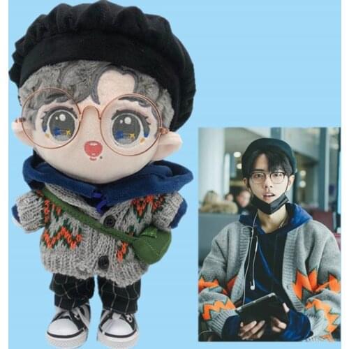 Star Xiao Zhan 20cm Doll Cotton Toy Cosplay Creative Limited Gift Toy Accessory cosplay plush doll high quality Cosplay Props