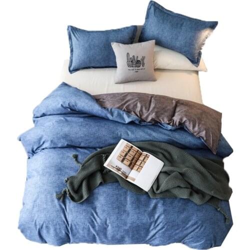 2 side color Duvet Cover Set Twin/Queen/King Size Bedclothes Bedding Sets Luxury Home Hotel no filling