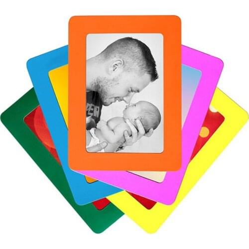 Colorful Magnetic Picture Frames 11.8*16cm Photo Magnets Photoframe Refrigerato PVC Home Decor Modern Magnetic Photo Fridge JJ20