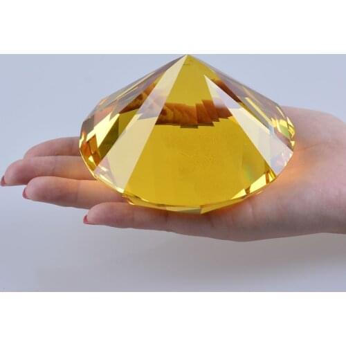 LONGWIN 100mm(3.9") Crystal Diamond Paperweight Mothers Day Gift Wedding Favor Home Decor