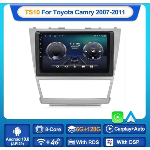 MEKEDE TS10 Android 10.0 6+128G for Toyota Camry 40 2006-2011 car dvd player with GPS 4G LTE WIFI BT Radio Stereo navigation Map