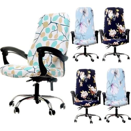 Fashion Flower Floral Printed Chair Covers Washable Removable Stretchy Slipcover Wedding Party Decoration