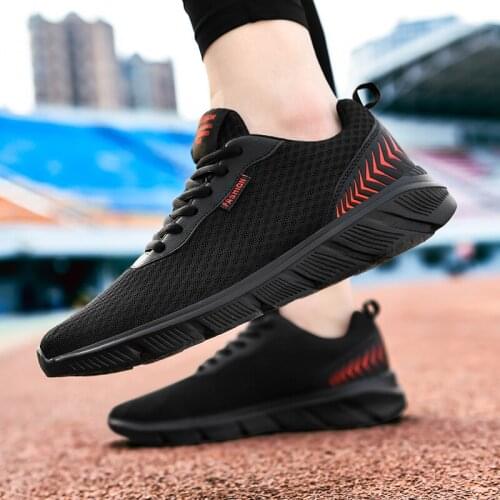 Mens Sneakers Breathable Light Running Shoes Lace-Up Jogging Shoes for Man Sneaker Anti-Odor Male Casual Shoes Drop Shipping