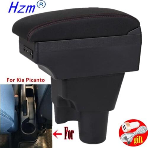 For Kia Picanto Armrest Box Picanto3X-Line Universal Car Central Armrest Storage Box modification accessories