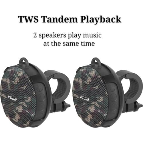 Portable Bikes TWS Bluetooth Speaker Bicycle Column Waterproof Shower Speaker Acoustics Sound Boombox Soundbar Woofer Hands Free