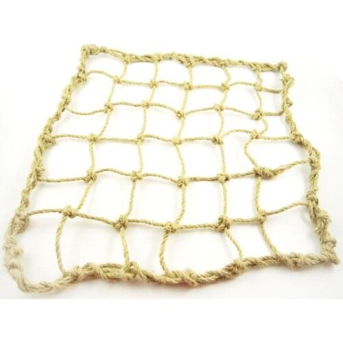 Durable Parrot Bird Parakeet Hanging Rope Climbing Net Swing Ladder Play Gym Pet Square Mesh Woven Scratch-resistant Parrot Toy