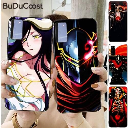 Riccu Japanese anime Overlord Skull Phone Case for Samsung S20 plus Ultra S6 S7 edge S8 S9 plus S10-5G lite 2020 S10E