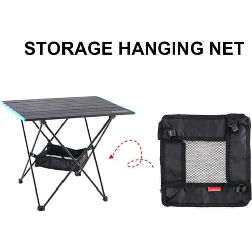 Outdoor Folding Table Mesh Net Large Capacity Hanging Storage Bag For Picnic Camping Accessories Oxford Cloth Bag