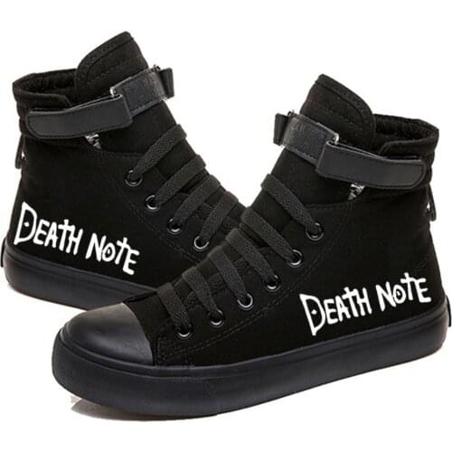 Death Note Printed High Top Canvas Shoes Cozy Sneakers