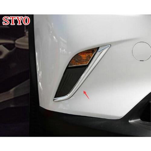 STYO Car Front Fog Lamp Light Cover Trim Strip Trim For MAZDA1 CX-3 CX3 2017-2018
