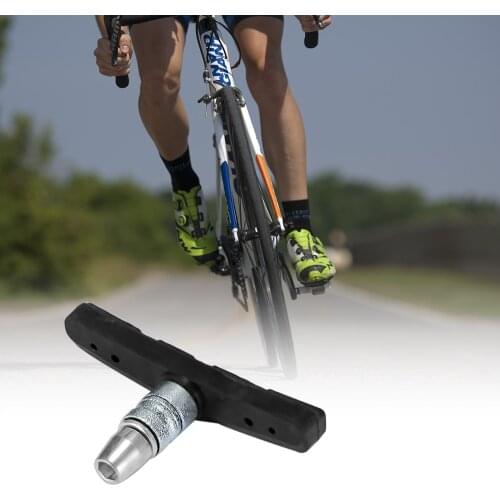 2 Pcs Bicycle Brake Mountain Road Cycling Bike V Brake Pads Traditional Rim Bicycle Brakes V-Brake Holder Shoes Rubber Block