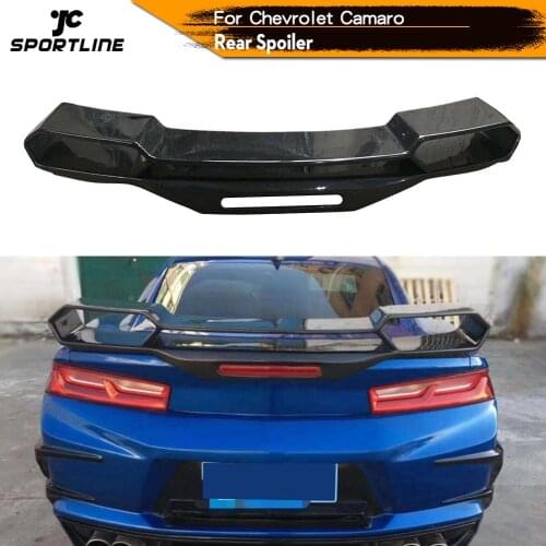 For Chevrolet Camaro Coupe 2016 2017 2018 Carbon Fiber Rear Trunk Spoiler Big Customized Boot Lip Wing