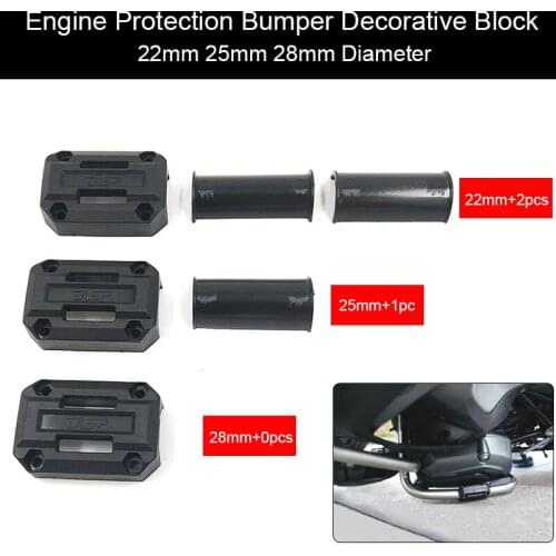 Free Shipping Motorcycle Engine Guard Protection Bumper Decorative Block For BMW R1200GS Africa Twin CRF1000L 22MM 25MM 28MM