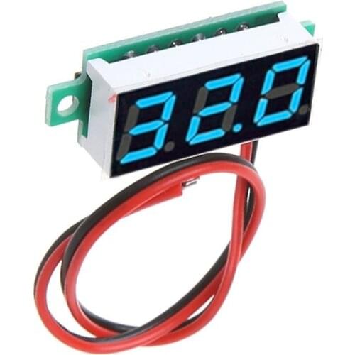 DC 2.5V-30V 2 Wires Mini Digital Voltmeter LED Screen Voltage Tester Meter