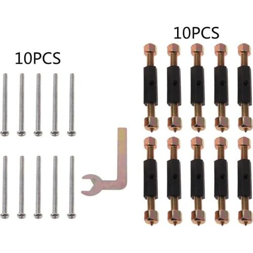 10 Pairs 86 Type Wall Switch Cassette Lower Case Damage Repair Tools Adjustable Length Bracket Rod Lever Socket Screw