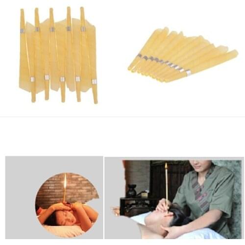 10pcs Natural Beeswax Ear Candles Ear Wax Clean Removal Propolis Indiana Therapy Fragrance Candling Cone Candle Relaxation
