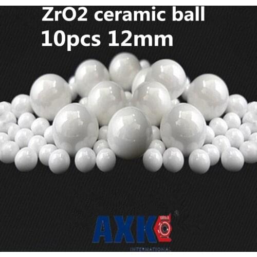 Axk 10pcs 12mm Zro2 Ceramic Balls Zirconia Balls Used In Bearing/pump/linear Slider/valvs Balls G10
