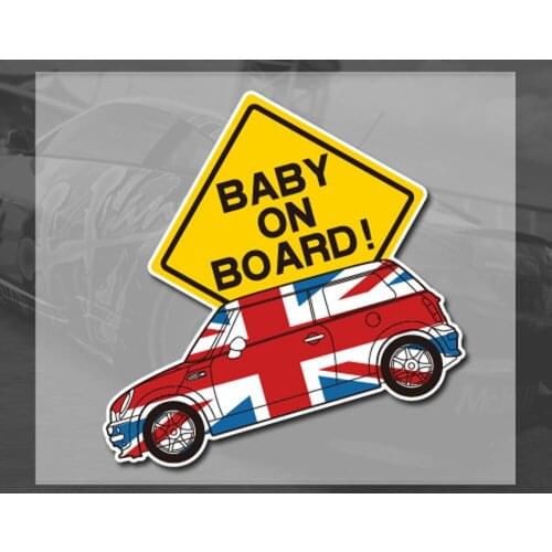 Baby on Board Car Sticker and Decals for Mini Cooper Countryman R50 R52 R53 R58 R56