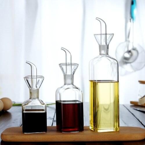 Household High Borosilicate Glass Oil Pot Leak-proof Oil bottle Kitchen Soy pot Oil Tank Vinegar Mixing Bottle WF1112
