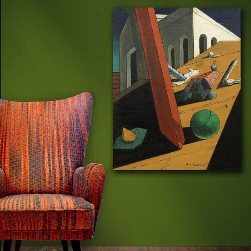 Giorgio_de_Chirico The Evil of a King Canvas Painting For Living Room Home Decoration Oil Painting On Canvas Wall Painting