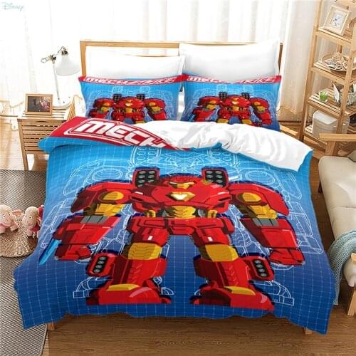 The Avengers Fighter Armor Printed Bedding Set 3d Duvet Cover Set with Pillowcase 2/3pcs Bedclothes Twin Full Queen King Size