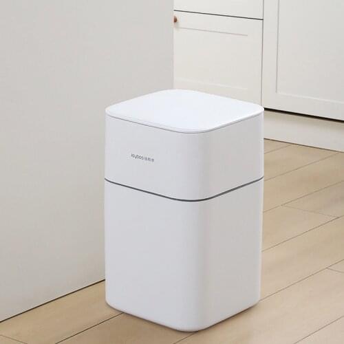 Press Type Trash Can Creative Light Luxury Toilet Large Capacity Nordic Waste Bins Living Room Cubo Basura Home Products DG50WB