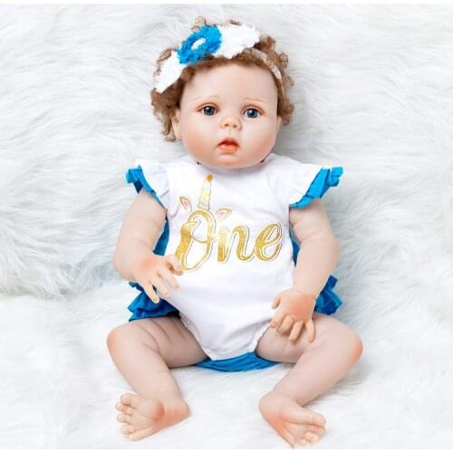 Newborn Baby Doll Reborn Christmas Gifts Toys For Girls 55cm Silicone Reborn Dolls Clothes Sleeping Baby Realistic Soft