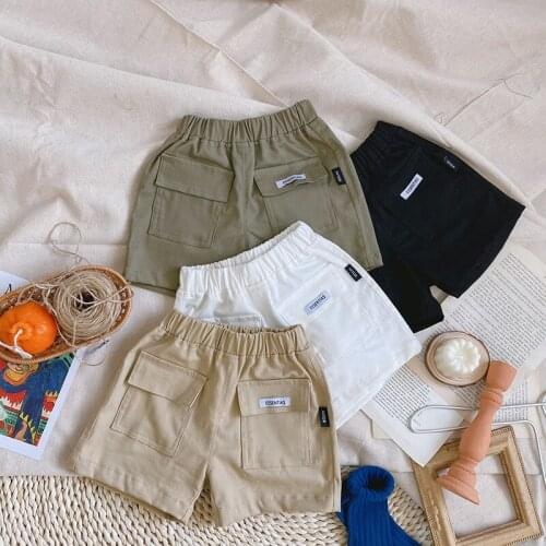 New Shorts Spring Summer Thin Casual Pants Boys Kids Trousers Children Clothing Teenagers School Cotton Formal Sport High Qualit