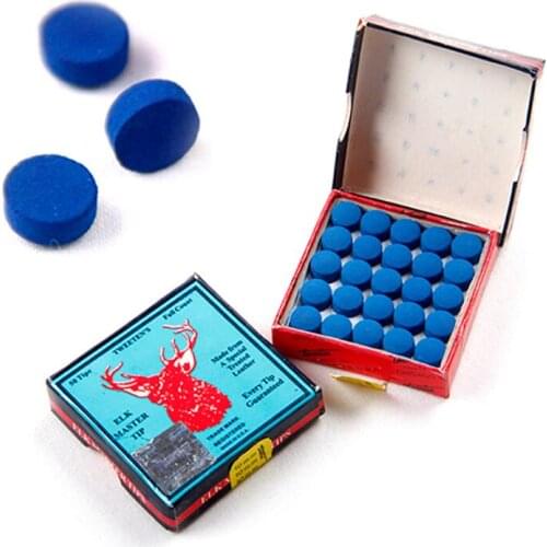 New Snooker Cue Tip Billiard Tip Pool Cue 50 Pieces Tip Billiard Accessories for Beginners Use Snooker Entry Level Made in China