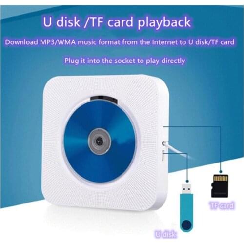 The new wall-mounted CD player with early screen prenatal education to learn English to repeat Bluetooth CD player