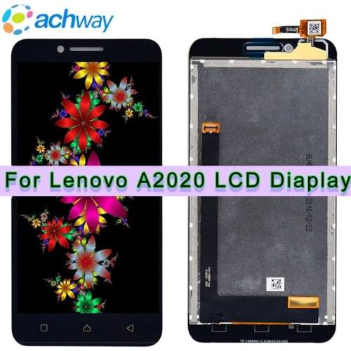 New Lenovo Vibe C A2020 A2020a40 LCD Display Touch Screen Digitizer Assembly For Lenovo A2020 LCD with frame Display Replacement