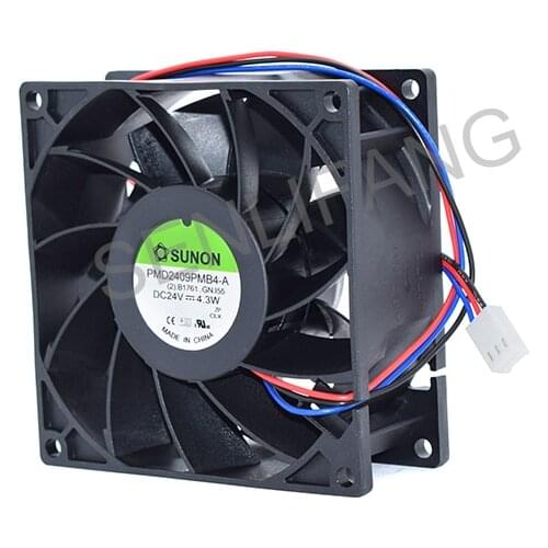 Genuine New PMD2409PMB4 24V 4.3W For Sunon 3-Wire Cooling Fan 90*90*38mm