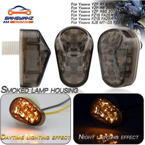 Motorcycle Turn Signals LED Indicator flashing photoflash Lights Bulb for Yamaha YZF R1 R6 R6S R3 R6S FZ1 FZ6 FZ8 FAZER