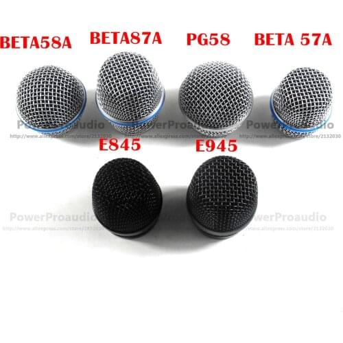 10pcs Top Quality New Replacement Ball Head Mesh Microphone Grille for Shure BETA58A BETA87 PG58 BETA57E845 E945 Accessories