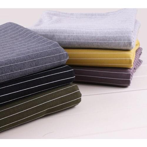 Width 64'' Classic Simple Comfortable Stretch Cotton Fabric By The Half Yard For T-shirt dress Material