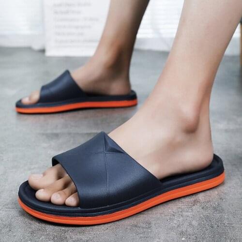 Outdoor Flat Slippers 2020 Summer Casual Fashion Mens Flip Flops Beach Sandals Men Home Unisex Non-slip Shoes Sandals Size 48