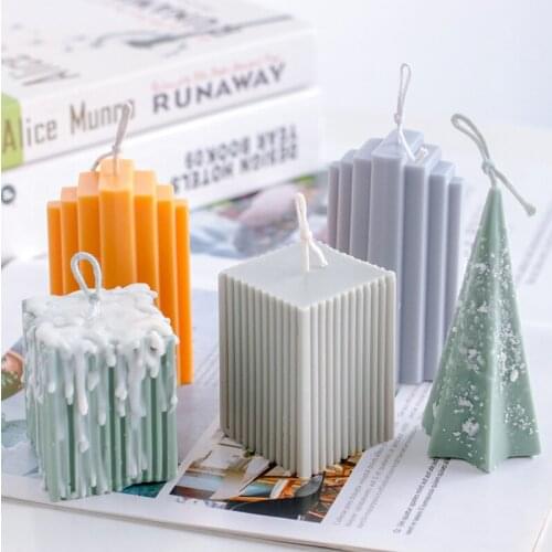 2021 Valentines Day Diy Silicone Candle Mold 3d Mold Columnar Acrylic Mold Soap Mold Cake Mold Aromatherapy Candle Mold