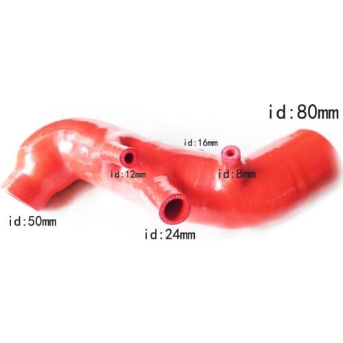 For AUDI S3 TT SEAT LEON CUPRA R BAM AMK APY 1.8T 20vt Large bore 3" or 80mm Turbo Silicone Air Intake Pipe