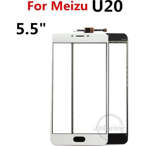 5.5'' For Meizu U20 U 20 Touch Screen Panel Glass Replacement Parts For Meizu U20 touch panel Front Outer Glass Lens Sensor Part