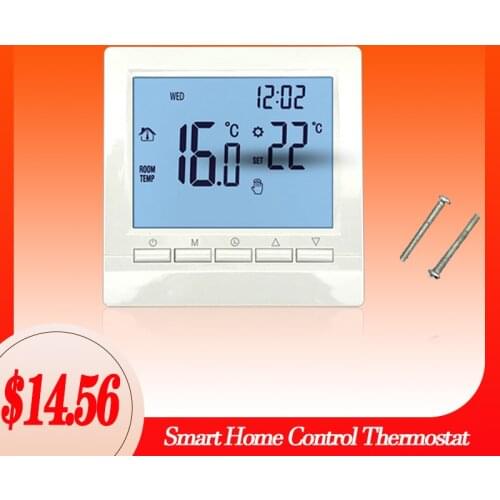 Smart Home Control Thermostat Gas Boiler Heating Thermostat Blue Temperature Regulator For Boilers Weekly Programmable Tuya