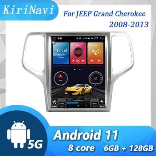 KiriNavi 12.1'' Telsa Style Vertical Screen Android 9.0 Car Radio GPS Navigation For JEEP Grand Cherokee Car Radio Multimedia