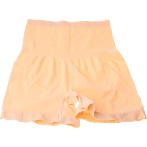 Women Seamless High Waist Tummy Control Panties Body Shaper Briefs Ribbed Knit Butt Lifter Slimming Corset Safety Shorts