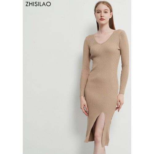 Zhisilao Fashionable Knitted Dresses